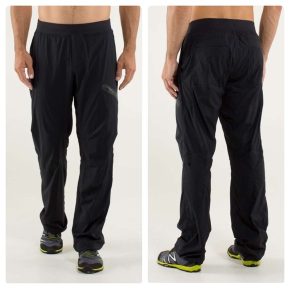 EUC [Lululemon] Black Tracker < Seawall > Workout Pants | Mens Small · Medium - Picture 13 of 16